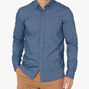 Men's Slim-fit Long Sleeve Oxford Shirt